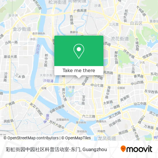 彩虹街园中园社区科普活动室-东门 map