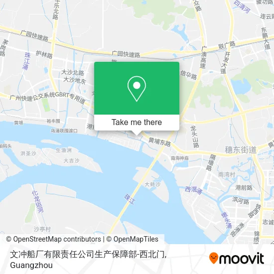 文冲船厂有限责任公司生产保障部-西北门 map