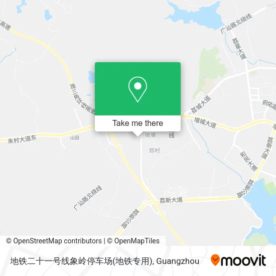 地铁二十一号线象岭停车场(地铁专用) map