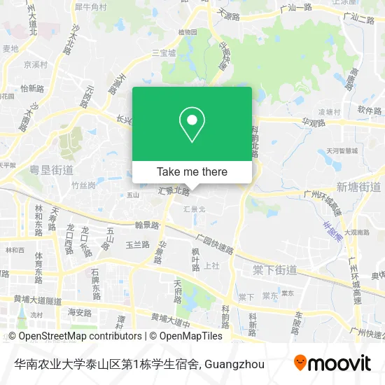 华南农业大学泰山区第1栋学生宿舍 map
