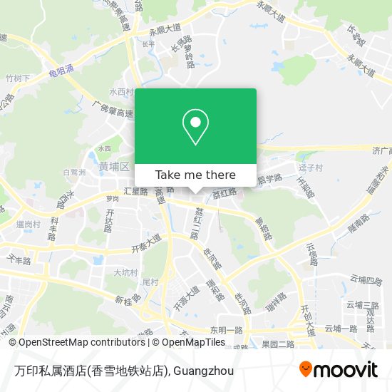 万印私属酒店(香雪地铁站店) map