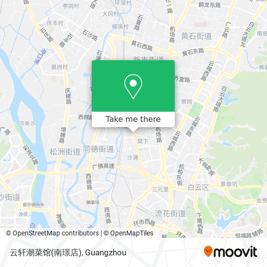 云轩潮菜馆(南璟店) map