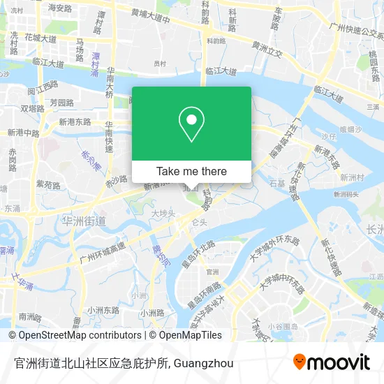官洲街道北山社区应急庇护所 map