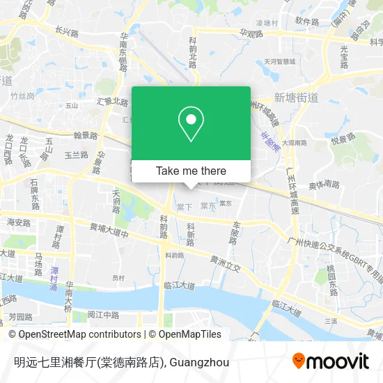 明远七里湘餐厅(棠德南路店) map