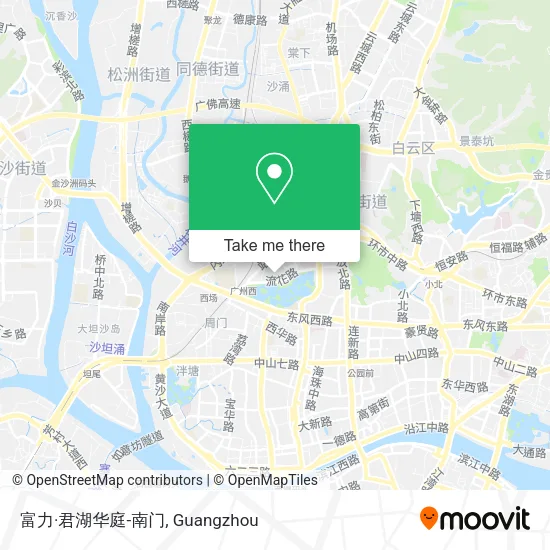 富力·君湖华庭-南门 map