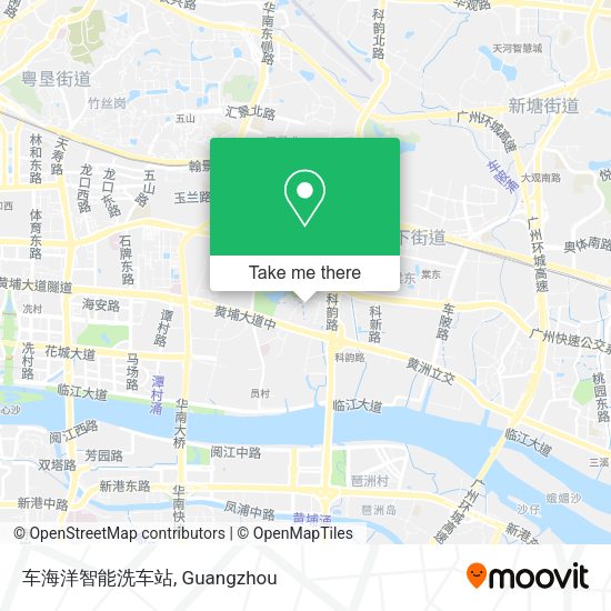 车海洋智能洗车站 map