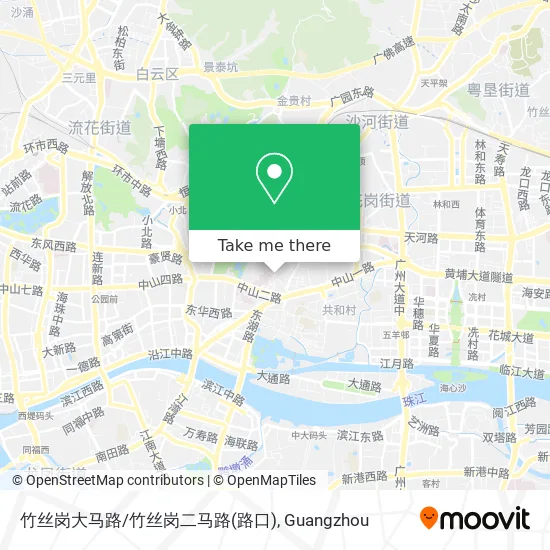 竹丝岗大马路/竹丝岗二马路(路口) map
