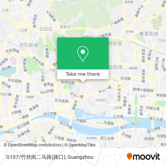 G107/竹丝岗二马路(路口) map