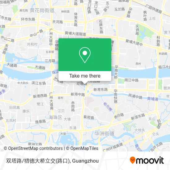 双塔路/猎德大桥立交(路口) map
