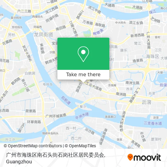 广州市海珠区南石头街石岗社区居民委员会 map