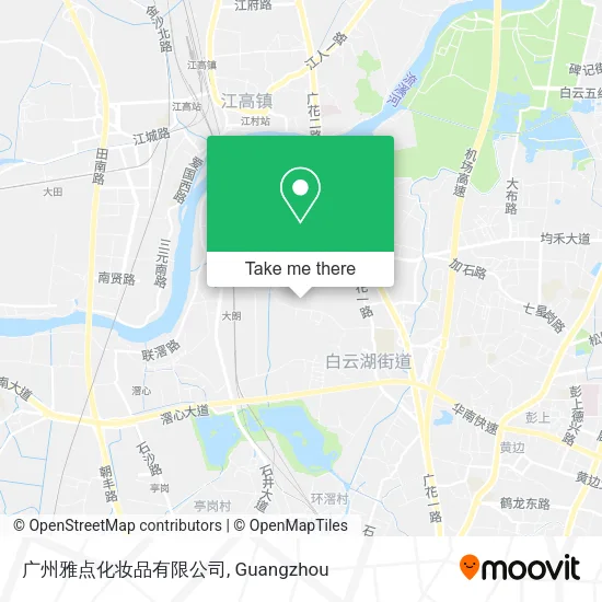广州雅点化妆品有限公司 map