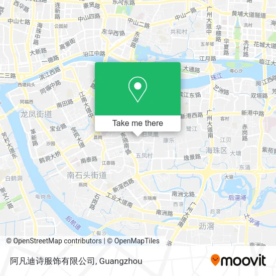 阿凡迪诗服饰有限公司 map