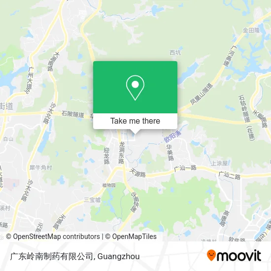 广东岭南制药有限公司 map