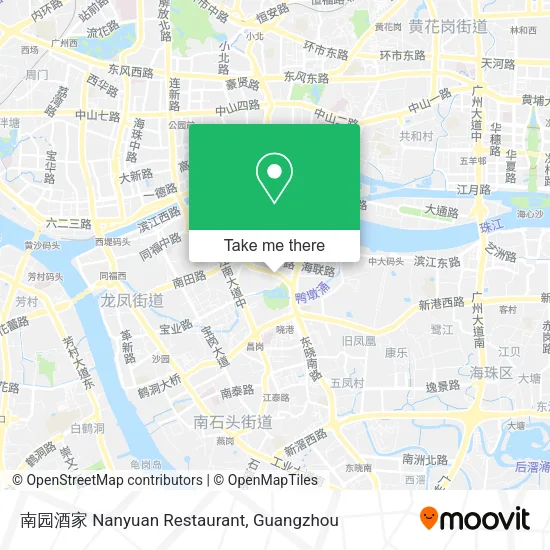 南园酒家 Nanyuan Restaurant map