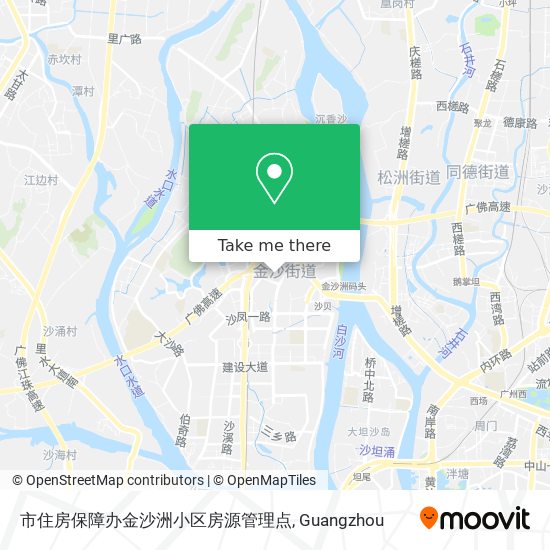 市住房保障办金沙洲小区房源管理点 map