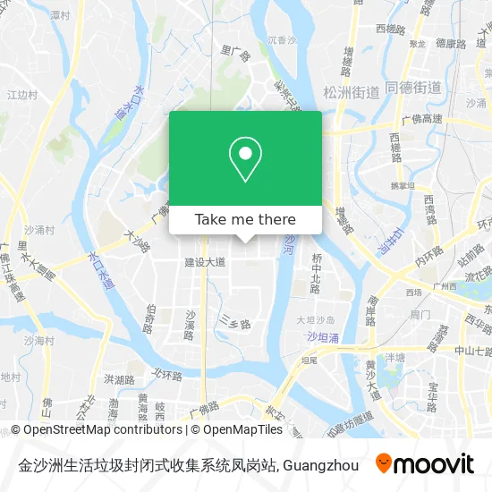 金沙洲生活垃圾封闭式收集系统凤岗站 map