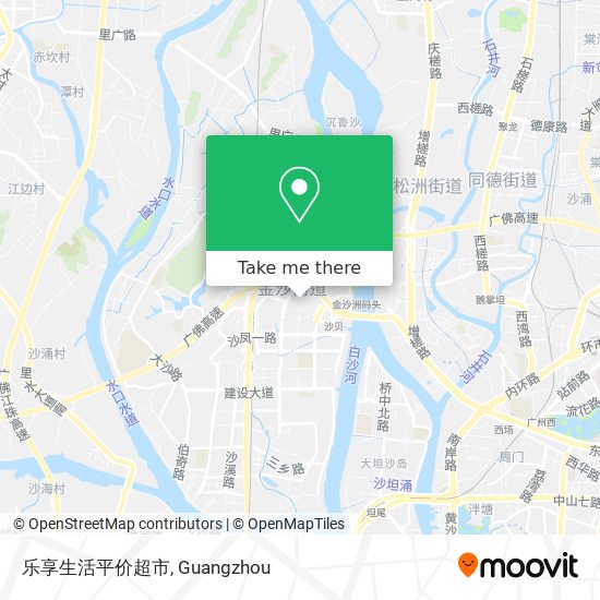 乐享生活平价超市 map