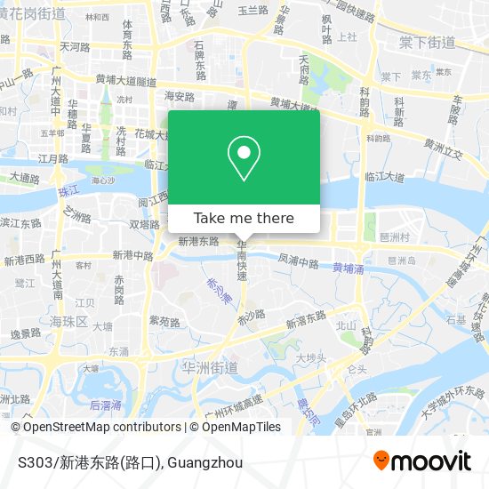 S303/新港东路(路口) map