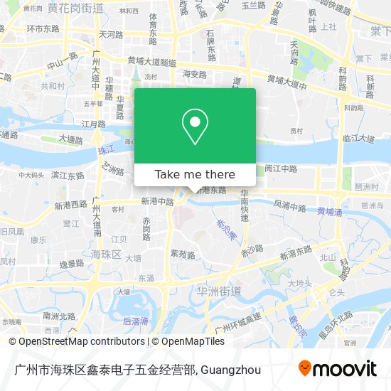 广州市海珠区鑫泰电子五金经营部 map