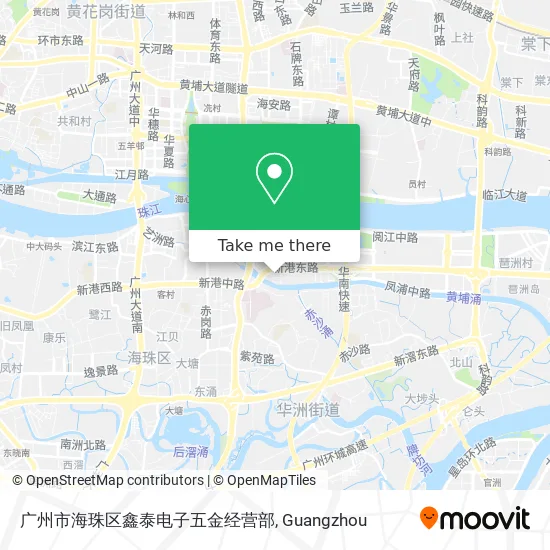 广州市海珠区鑫泰电子五金经营部 map