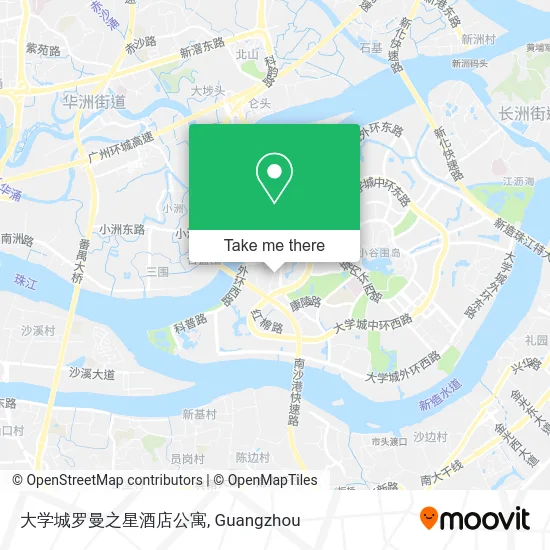 大学城罗曼之星酒店公寓 map