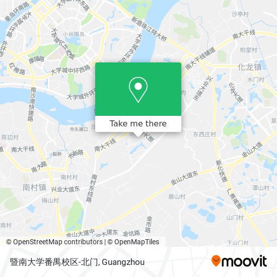 暨南大学番禺校区-北门 map