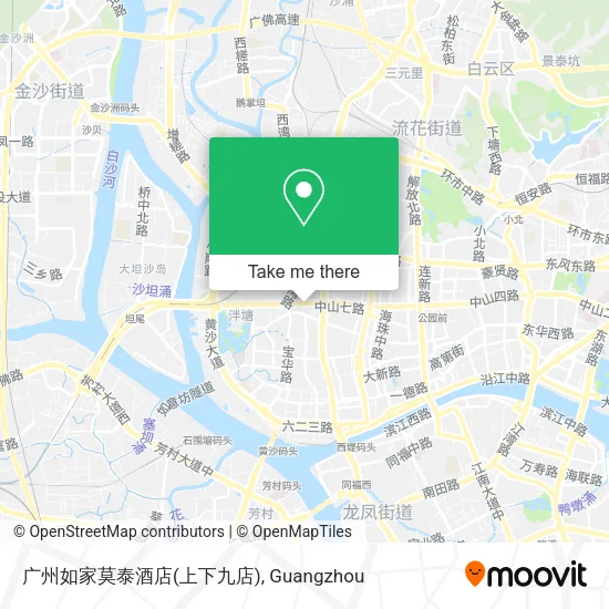 广州如家莫泰酒店(上下九店) map