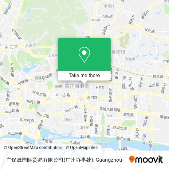 广保晟国际贸易有限公司(广州办事处) map