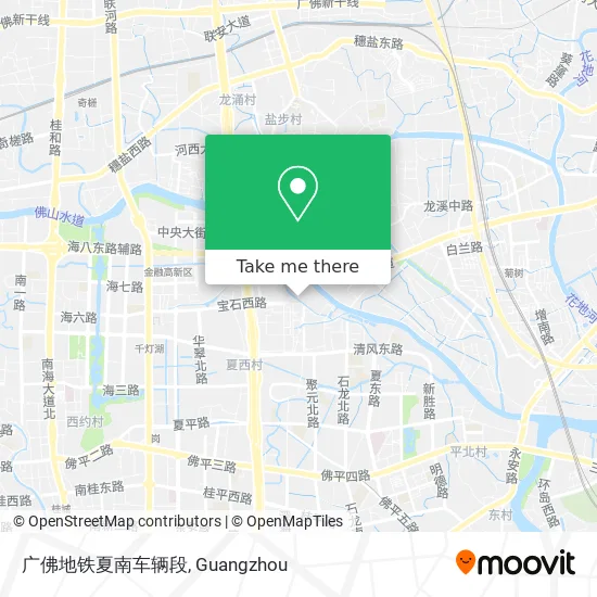 广佛地铁夏南车辆段 map