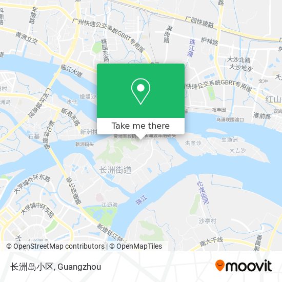 长洲岛小区 map