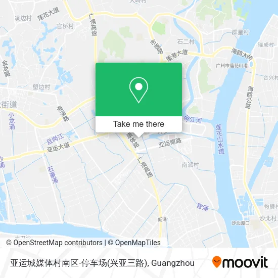 亚运城媒体村南区-停车场(兴亚三路) map