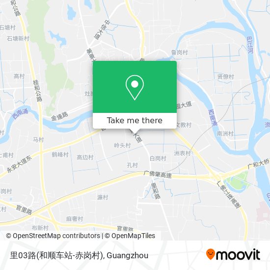 里03路(和顺车站-赤岗村) map