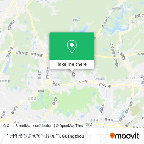 广州华美英语实验学校-东门 map