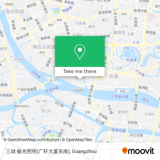 三雄·极光照明(广轩大厦东南) map
