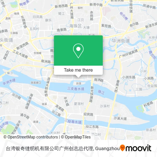 台湾银奇缝纫机有限公司广州创志总代理 map