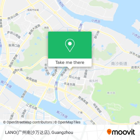 LANO(广州南沙万达店) map