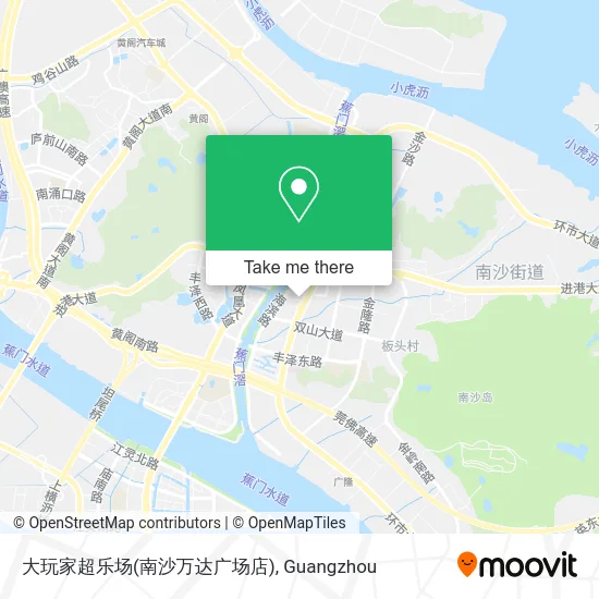 大玩家超乐场(南沙万达广场店) map