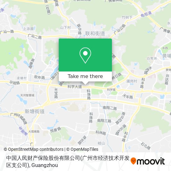 中国人民财产保险股份有限公司(广州市经济技术开发区支公司) map
