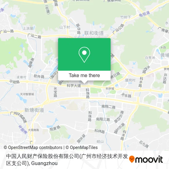 中国人民财产保险股份有限公司(广州市经济技术开发区支公司) map