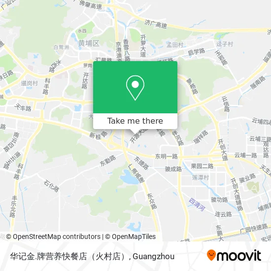 华记金.牌营养快餐店（火村店） map