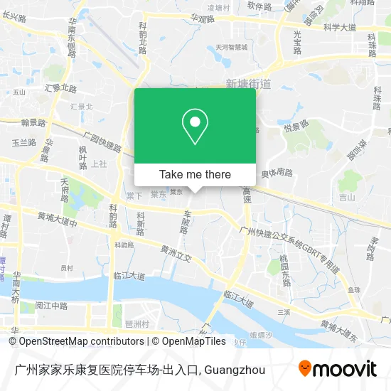 广州家家乐康复医院停车场-出入口 map