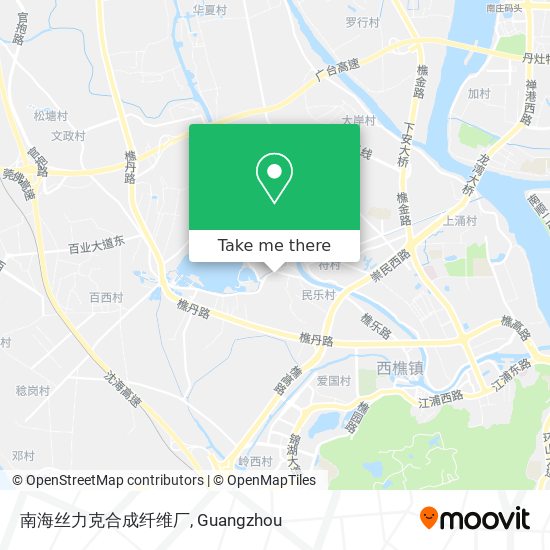 南海丝力克合成纤维厂 map