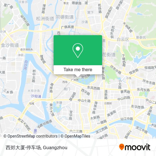 西郊大厦-停车场 map
