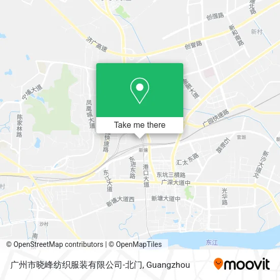 广州市晓峰纺织服装有限公司-北门 map