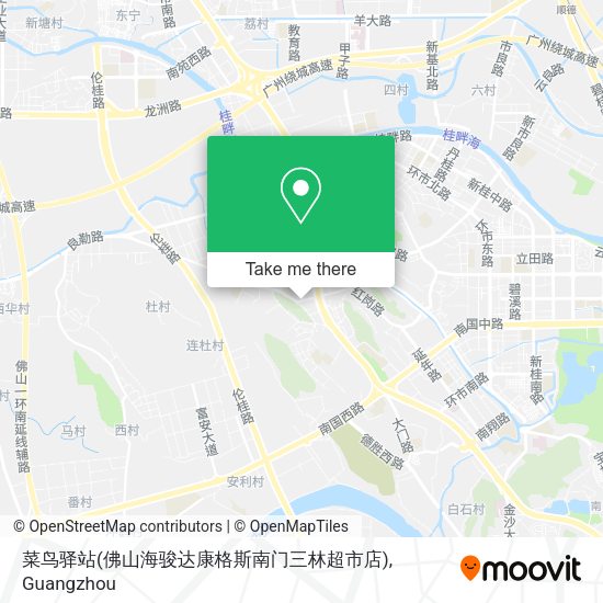 菜鸟驿站(佛山海骏达康格斯南门三林超市店) map