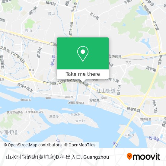山水时尚酒店(黄埔店)D座-出入口 map