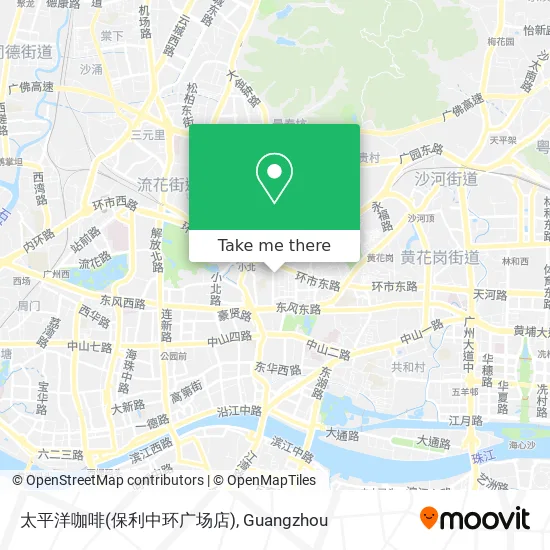 太平洋咖啡(保利中环广场店) map