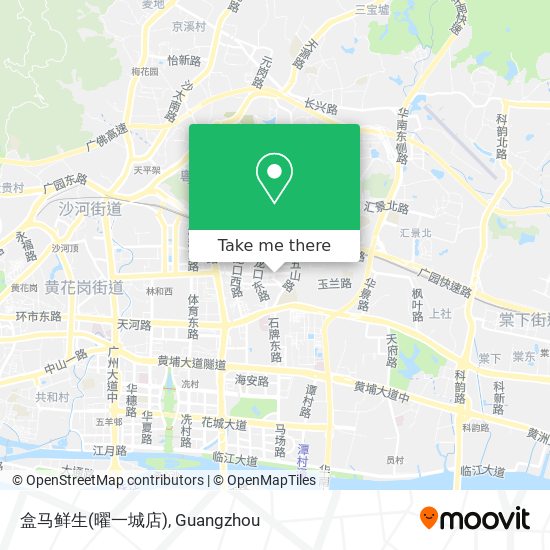 盒马鲜生(曜一城店) map