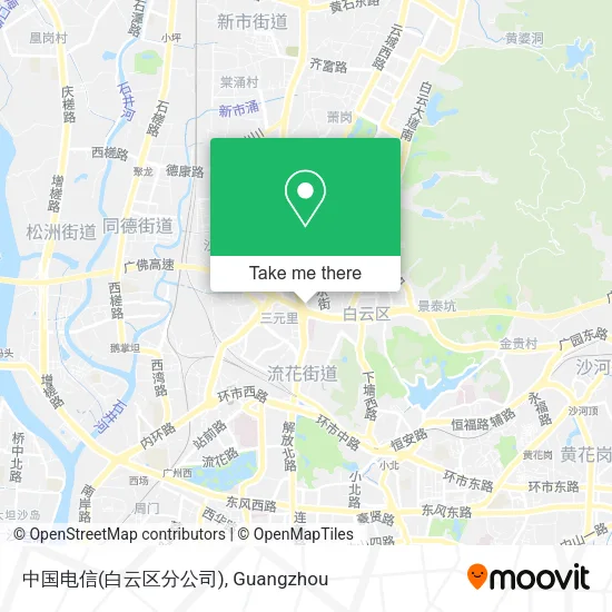 中国电信(白云区分公司) map