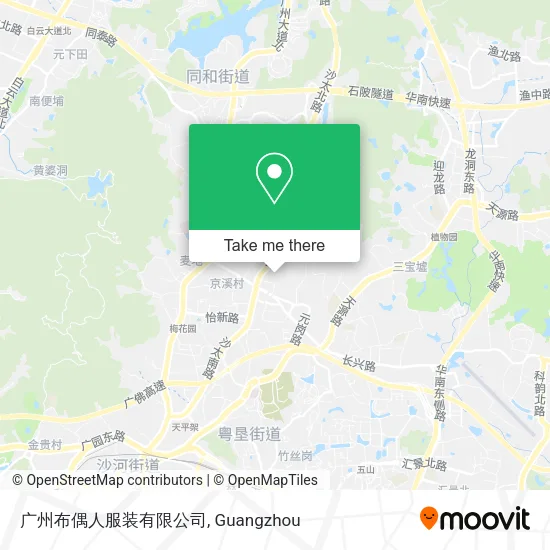 广州布偶人服装有限公司 map
